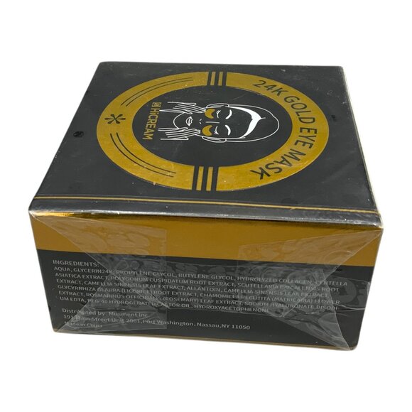 24K Gold Eye Mask For Puffy Eyes - HiCream Rejuvenating Treatment 60 Pcs - Picture 3 of 6